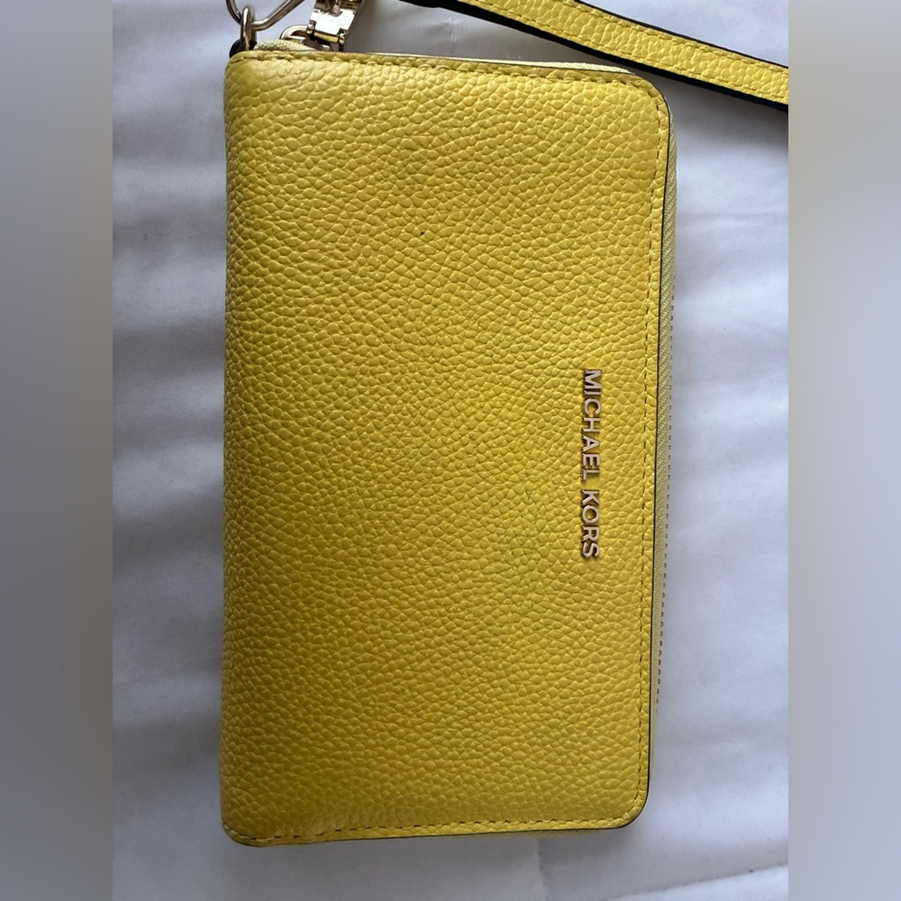 Michael Kors Vibrant Yellow Wristlet - Picture 4 of 4
